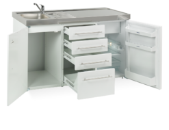 Elfin kitchen M-150-DP-T-White open